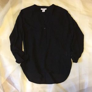 Bar III Black Quarter Button Up